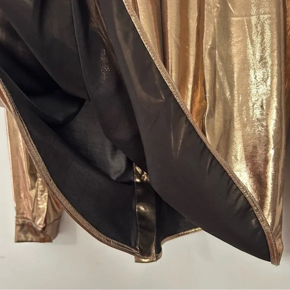 Anthropologie Shine  Gold Button Down Shirt  L - Picture 8 of 16